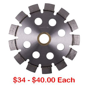 4.5" x .250 (1/4" Thick) Segmented Turbo Tuck Point Blade (Aggresive Type)